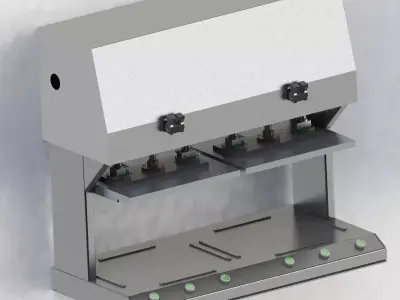 Double stations pressing machine 3D model