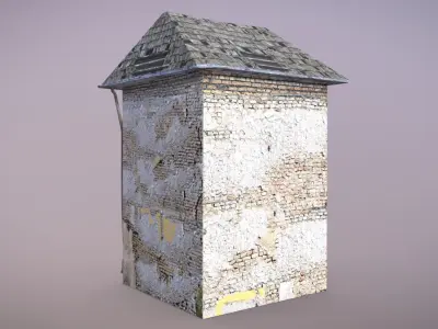 Forgotten House 7 Low-poly 3D model