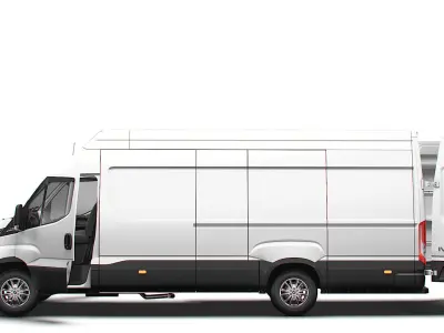 Iveco Daily Van L4H3 HQ Interior 2025 3D model