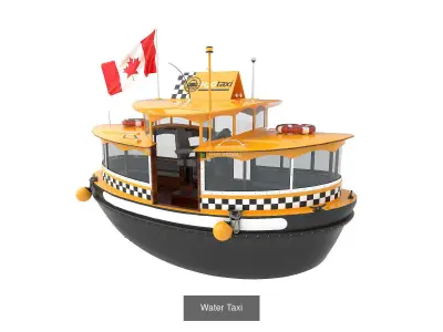 Passanger Ferry 3D Model Collection