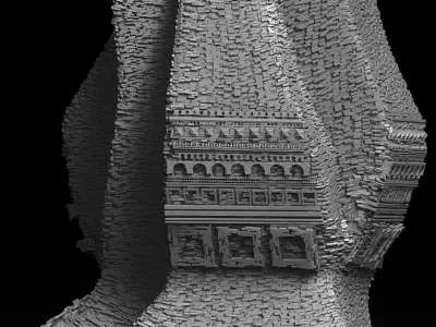 Relics of a Ruined Temple 3D model