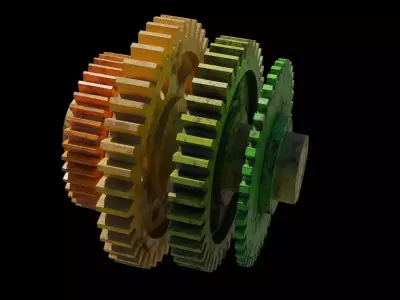 Gear 3D models Low-poly 3D model