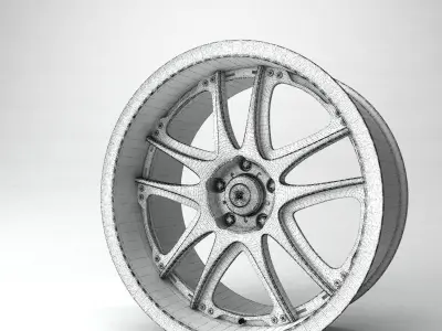Volk GT V automotive -RIM ONLY- 3D model