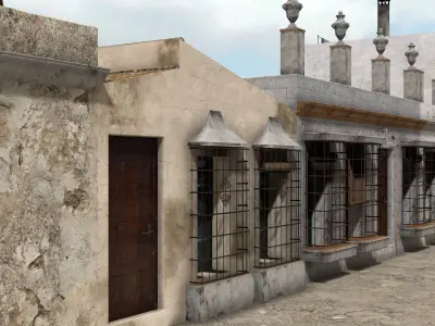 Pack 24 Old High-Quality 3D Colonial House 3D model