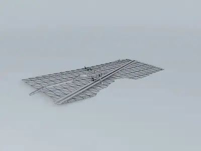 Red Wings Flight 9268 Airplane Crash/Red Wings Airlines Tu-20... Free 3D model