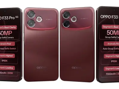 Oppo F33 Pro 5G All Colors 3D model