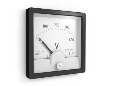 Amperemeter Voltmeter 3D model