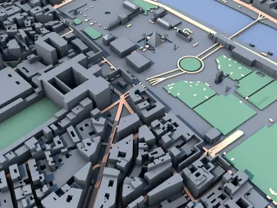 Louvre Museum Paris Iconic French Architecture 3D model