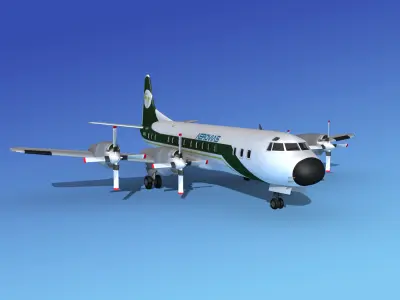 Lockheed L-188 Electra HP Aerovias 3D model