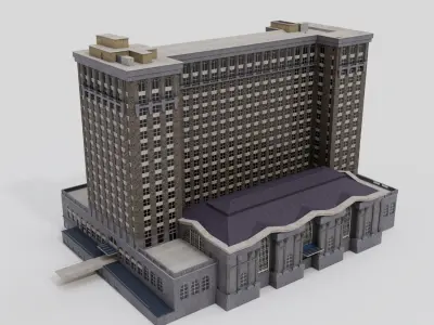 Michigan Central Train Station 3D model