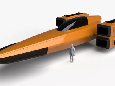 Racing Spaceship Pollux 3D model