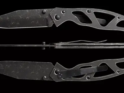 Folding Knife 3D model buy