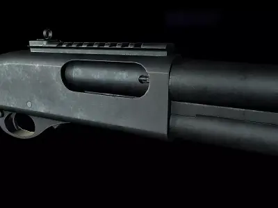 Remington Model 870 Free low-poly 3D model