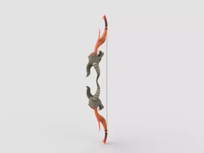 stylised bow 3D model