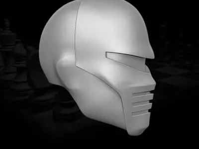 Checkmate fan art head 3D Printable Sculpt For Action Figures 3D print model