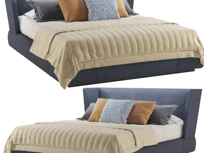 Minotti Reeves Bed Free 3D model
