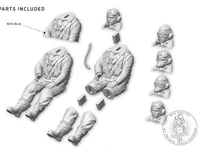 Vintage RAF Airman 3D print model