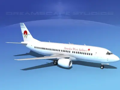 Boeing 737-300 America West Airlines 3D model