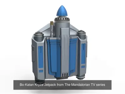 Jetpacks of Night Owls from The Mandalorian TV series 3D Model Collection