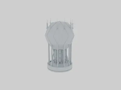 ISD-72x Deflector Shield Generator Dome Low-poly 3D model