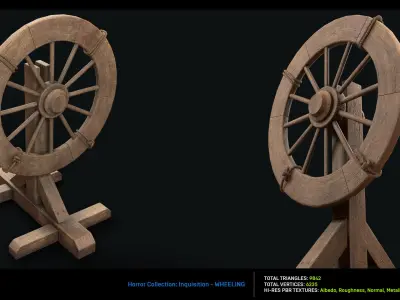 Inquisition - Wheeling Low-poly 3D model
