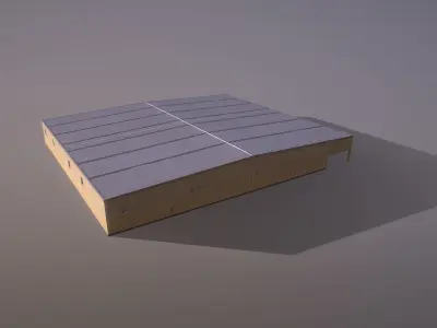 Airport LIRN Storage2 Naples International Airport Low-poly 3D model