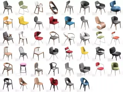 Chair Mega Pack collection 57x 