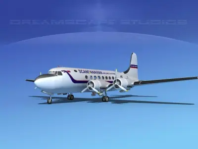 Douglas DC-4 SAS 3D model