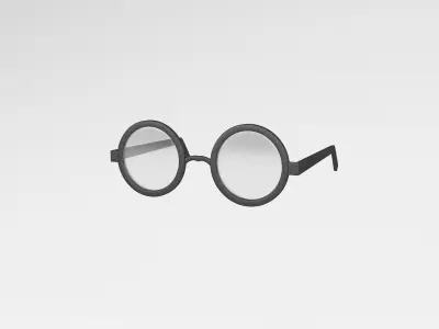 Cartoon Glasses v1 003 Low-poly 3D model