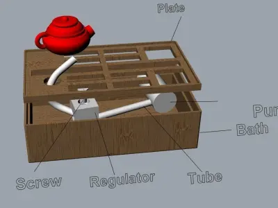 Fountain Tea ceremony 3D print model