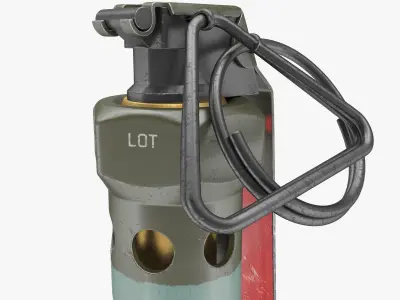 Grenade M84 3D model 3D model