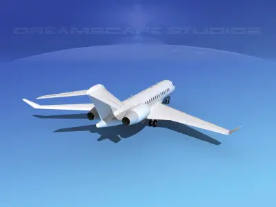 Global Express 8000 Unmarked 3D model