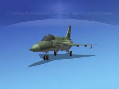 HAL Tejas Fighter V02 Low-poly 3D model