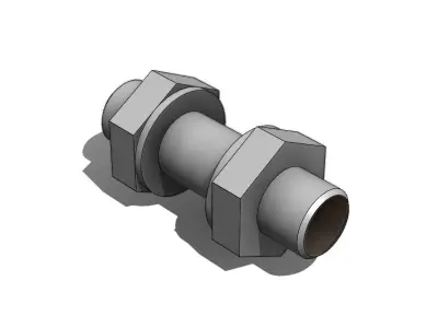 Sensor Balluff Indutivo M8x1 BES00 Inductive Balluff Sensor 3D model