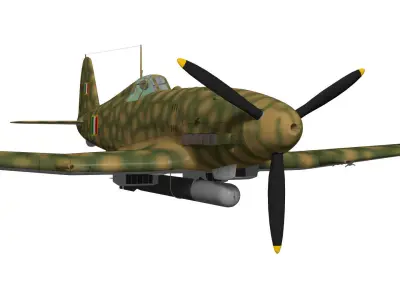 Fiat G55S 3D model