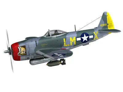 Republic P-47M Thunderbolt - Josephine 3D model