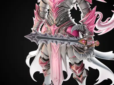 Stylized Sword - Dragonbane Greatsword Doomhorn - Game Ready 3D model