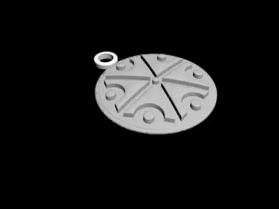 Thundermarks of Perun amulets Gromoviti znaci and Veles 3D model
