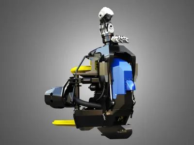 H21D Forestry Harvester Head 3D model