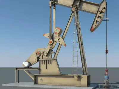 Oil Pumpjack 3D model
