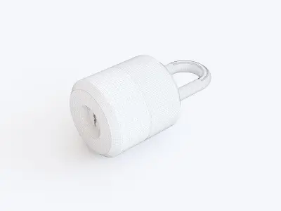 Padlock 01 3D model