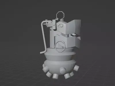 Jinx grenade  Low-poly 3D model