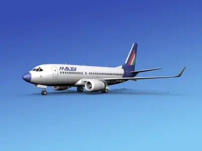 Boeing 737-700ER Malev Hungarian Airlines 3D model