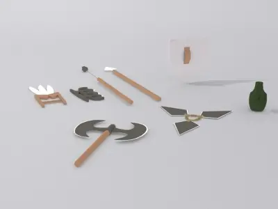 3d Game Asstes Low-poly 3D model