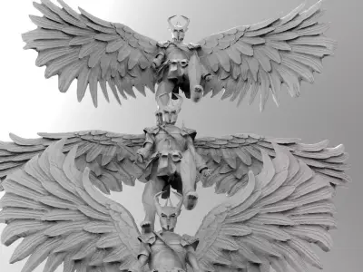 Fallen Angel 3 variations 3D model