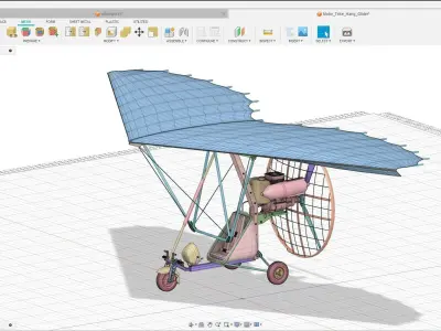 Motor Trike Hang Glider 3D model