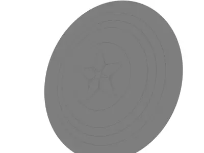 Captain America Shield Free 3D model