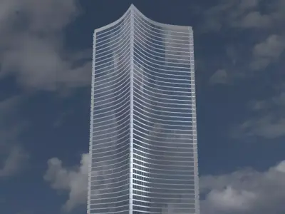 Skyscraper tower 3D model