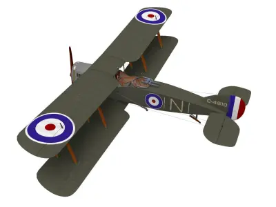 bristol f2b fighter 3D model