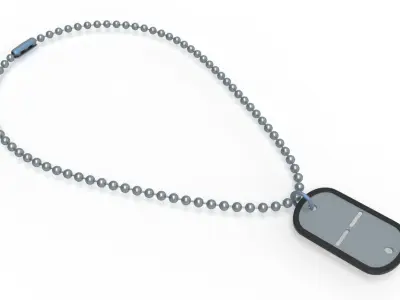 Dog tags 3D model